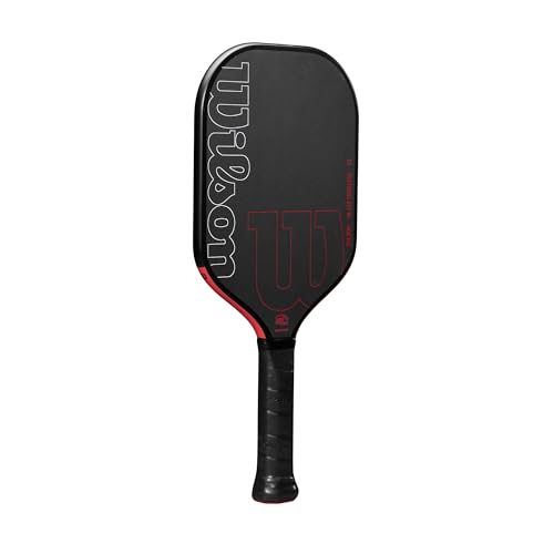 Wilson Blaze Edgeless 13 Pickleball Paddle - Black/Red, Grip Size 2-4 1/4"
