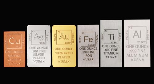 1 oz Gold Plated Bar (Flat Style) 18K Paperweight - Element Design with Certificate of Authenticity