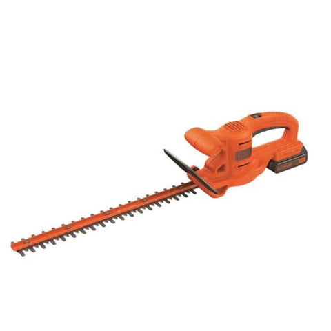 BLACK+DECKER 20V MAX Hedge Trimmer Cordless, 18 inch, Battery and Charger Included, Light Weight Reduced Vibration Bush Trimmer Hedger (LHT218C1)