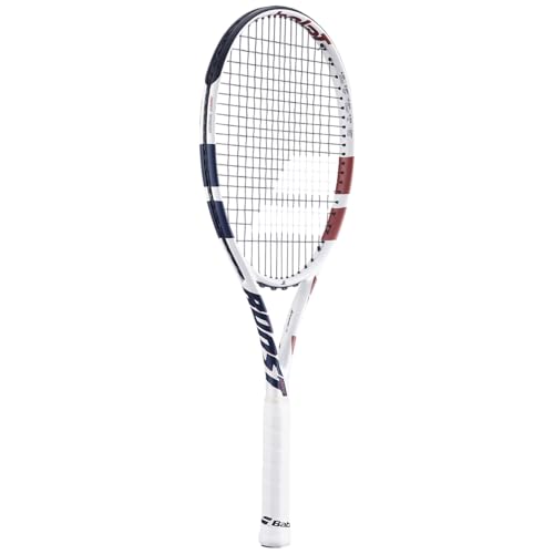 Babolat Boost Drive Strung Tennis Racquet, White (4 1/4" Grip)