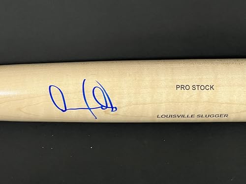 Andy Pages Los Angeles Dodgers Autographed Signed Blonde Baseball Bat BECKETT Witness Hologram Louisville Slugger