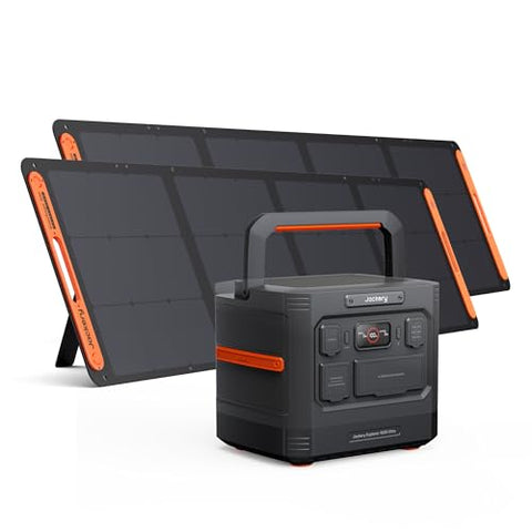 Jackery Solar Generator 1500 Ultra with 2x200W Solar Panels, 1536Wh LiFePO4 Power Station, 1800W AC Output (3600W Peak), IP65 Waterproof, Bifacial Solar Power for Off-Grid & RV