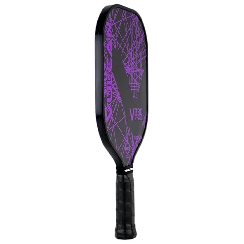 Vulcan | V330 Pickleball Paddle | Hybrid Performance | Polypropylene Core - Graphite Surface | USAP Approved | Purple Lazer