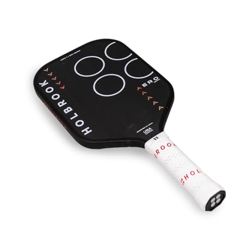 Holbrook Aero Series Carbon Fiber T: Edgeless Pickleball Paddle, USAPA Approved, Carbon Fiber Surface, Foam Polypropylene Core, Widened Sweet Spot, Controlled Touch - 14mm