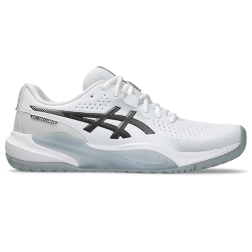 ASICS Men's Gel-Challenger 15 Tennis Shoes, 9.5, White/Gunmetal