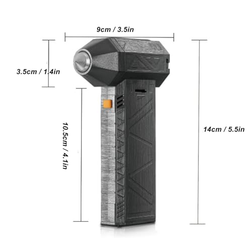 Jet Dry Blower, Air Blower Super Jet Fan, Snow Blower with High Speed, 130000 RPM Turbo Powered Jet Blower, Handheld Super Jet Fan Blower for Car Camping Outdoors