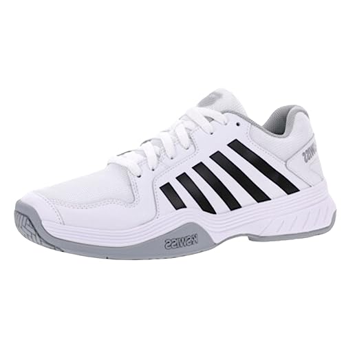 K-Swiss Men's Court Express Pickleball Shoe, White/Highrise/Black, 10.5 M