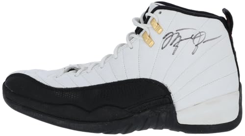 Michael Jordan Game Used Twice Signed 1997 Air Jordan Sneakers PSA DNA & MEARS - Autographed NBA Sneakers