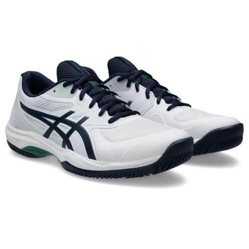 ASICS Men's Game FlyteFoam Tennis Shoes, 14, White/Midnight