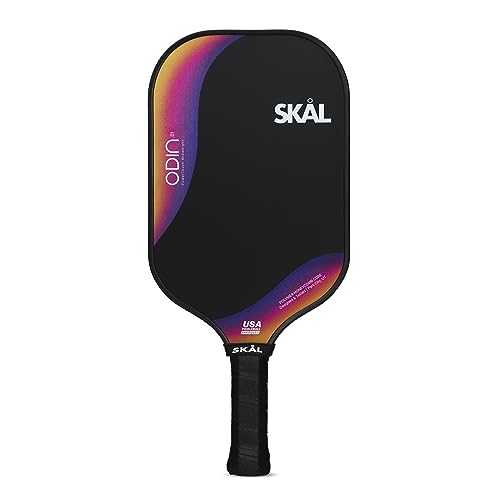Skal Pickleball, Odin .01 Premium Raw Carbon Fiber Paddle, USA Pickle Ball Approved Single Racket (USAPA), Max Spin & Control Surface, Performance Honeycomb Polypropylene Core, Comfort Hex-Skål Grip