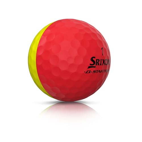 Srixon Q-Star Tour Divide Golf Balls, Red/Yellow