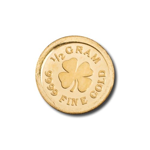 1/2 Gram .9999 Fine Gold – Four Leaf Clover Design (Sealed in Capsule)