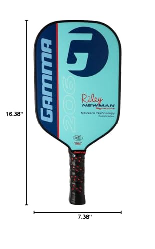 Gamma Riley Newman 206 Composite Pickleball Paddle Blue