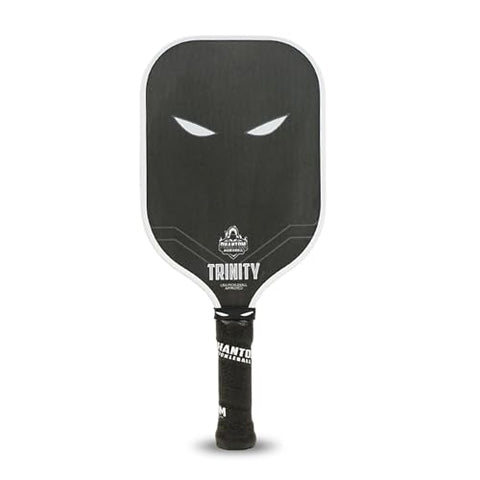 Phantom Pickleball Paddle Trinity 14mm - Carbon Fiber - USA Pickleball Approved - Max Grit and Spin Elongated Body Pickle Ball Paddle - Lightweight Pickleball Racket with C4 Polypropylene Core
