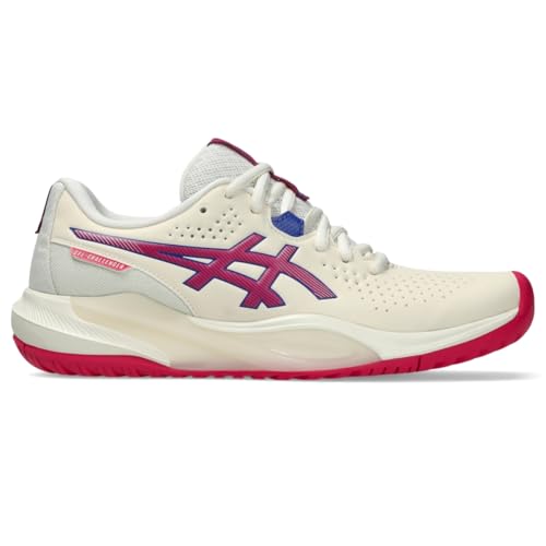 ASICS Women's Gel-Challenger 15 Tennis Shoes, 7.5, Cream/Bright Rose