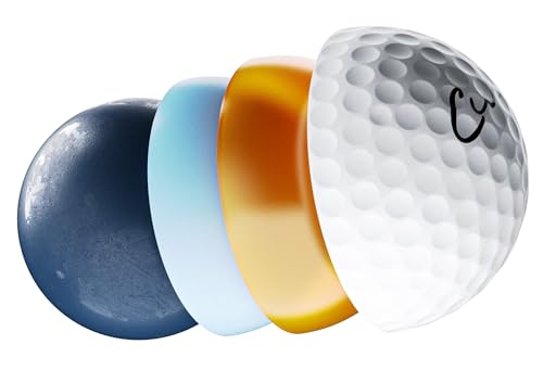 Cut Blue Golf Balls, 4 Piece Urethane (One Dozen)