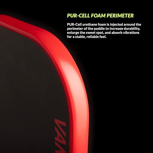 PIKKL VantagePro Carbon Fiber Pickleball Paddle (Black, 16 mm)