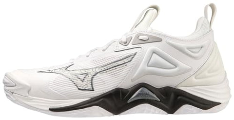 Mizuno Wave Momentum 3 Women's Volleyball Shoe | Womens Volleyball Footwear | White-Black | US Womens 8