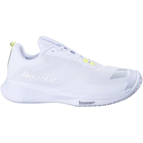 Babolat Women's SFX Evo Pickleball Shoes, White/Silver (US Women's Size 9.5)
