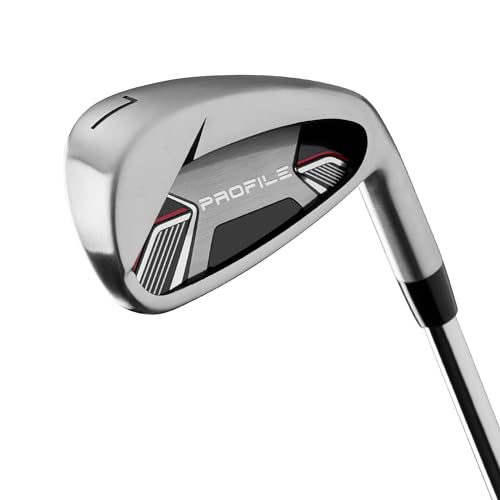 Wilson Men's Profile Complete Golf Set with Stand Bag - Right Hand, Tall, Regular, Red/Black/Silver