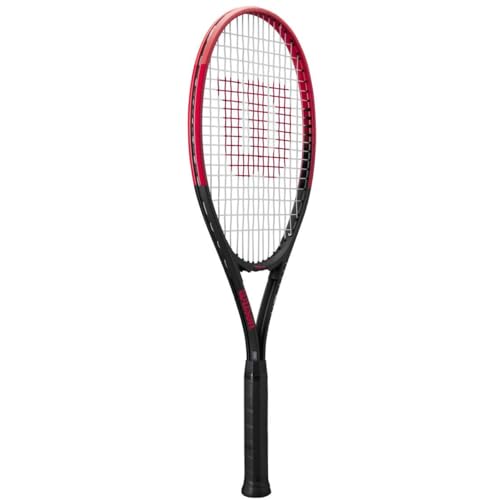 Wilson Hyper Power Tennis Racquet (4 3/8" Grip) Doubles Bundle with an Advantage 2.5 Bag or Backpack – Optional Tennis Balls and Grips