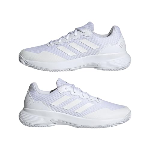 Adidas Mens Game Court 2 White/White/Matte Silver 10.5