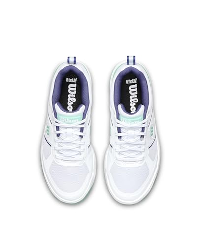 WILSON Pickle Pro Women's Pickleball Shoe - White/Bay/Skipper Blue, Size 6