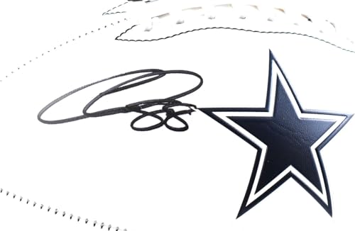 CeeDee Lamb Autographed Dallas Cowboys Logo Football - Fanatics * - Autographed Footballs