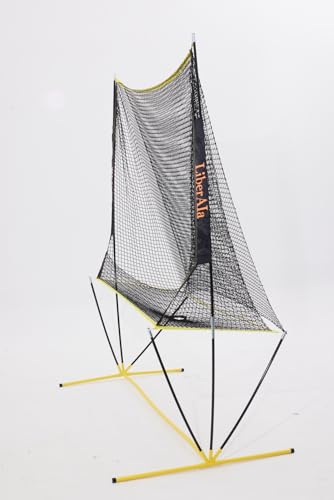 LiberAla Portable Pickleball Net & Ball Collector ，Smart Recycling Net for Pickle Ball, Tennis, Baseball Practice Equipment ，Collapsible Pickleball Trainer for Indoor/Outdoor
