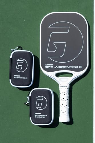 Gamma Airbender Carbon Fiber Pickleball Paddle with Customizable Handle Weight System and Aerodynamic Open Throat with Shock Absorbing Gel Insert
