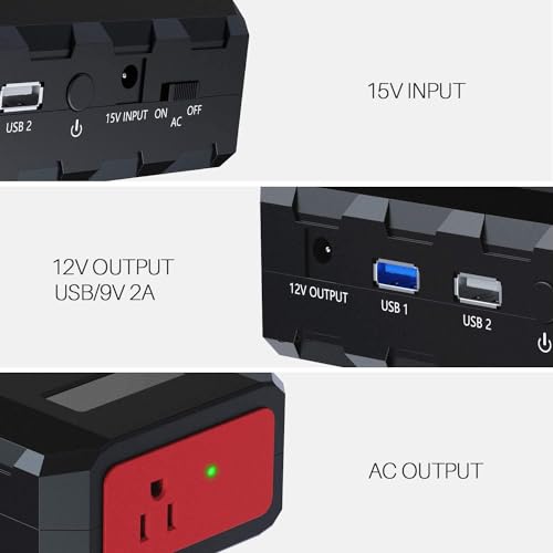 SinKeu Portable Power Bank with AC Outlet, 88.8Wh Portable Laptop Charger, Portable Power Station Outdoor Generators Portable for Home Backup Outdoor Emergency