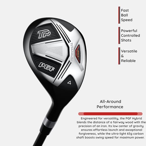 PGF Labs Men's Gold TP BG-77 Complete Golf Club Package Set [14-Pieces][Flex: Regular] [Hand: Right] [Length: Standard]