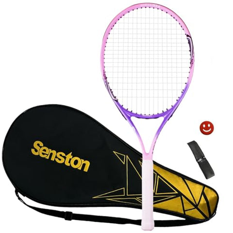 Senston 25 inch Tennis Racket for Kids Children Boys Girls Tennis Racquets Pink Color