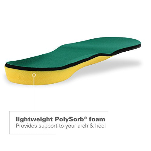 Spenco Polysorb Cross Trainer Athletic Cushioning Arch Support Shoe Insoles, Women's 7-8.5/Men's 6-7.5, 2 Count (Pack of 1)