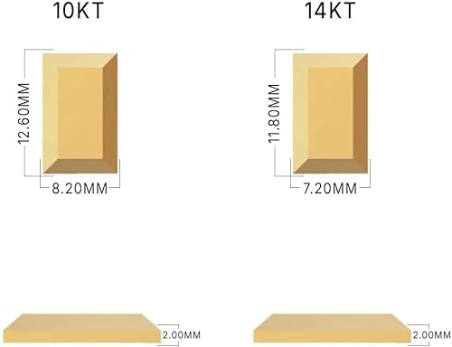 SHOP WGS (Set of 3-3 Gram 1 Gram Each Gold Bar 10K & 14K Yellow Gold Bullion Gold Bars for Collectible & Value Storage Gifts for Him & Her (14K Gold, Pack of 4)
