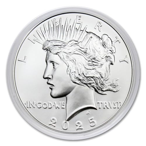2025 - American Silver Peace Dollar Coin Brilliant Uncirculated with Original Government Packaging $1 BU