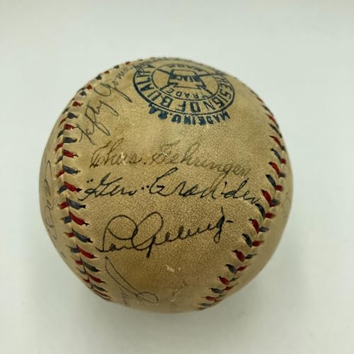 Babe Ruth & Lou Gehrig 1933 First All Star Game Signed Baseball JSA COA - Autographed Baseballs