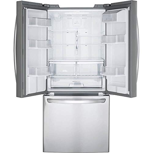 LG LFDS22520S - Refrigerator/Freezer - French Door Bottom Freezer with Water Dispenser - Width: 29.8 in - Depth: 35.5 in - Height: 68.5 in - 21.8 cu. ft - Stainless Steel