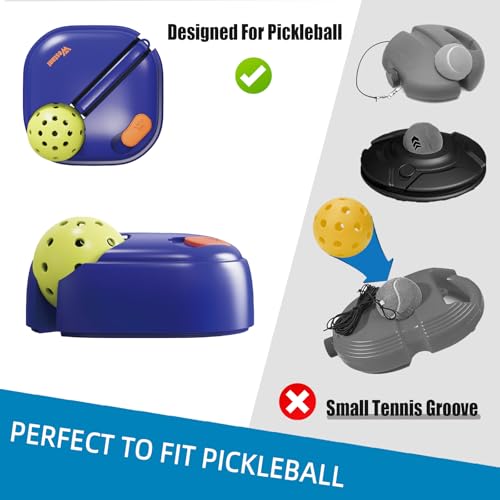 Westant Match Buddy Pickleball Trainer - Pickle Ball Practice Rebounder with 2 Balls, Pickleball Training Aids for Adults, Kids, for Self Practice (Blue)