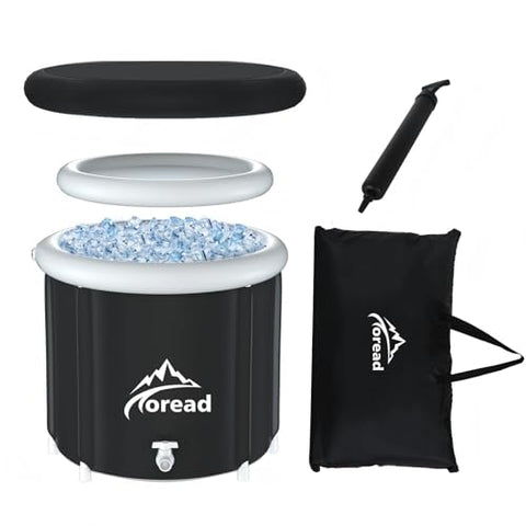 TOREAD XL Ice Cold Bath Tub-87gal Portable Cold Plunge Tub with Carry Bag for Athletes-Foldable Cold Therapy Bathtub Outdoor for Sports Muscles Recovery