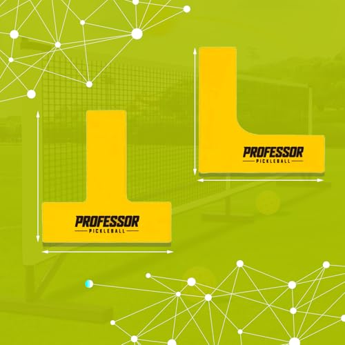 Professor Pickleball Court Marking Kit – Regulation Size Portable Pickleball Court Lines with Precision Tape Measure for Quick and Easy Setup – Perfect for Outdoor and On-The-Go Play
