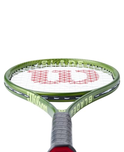 Wilson Blade Feel 103 Tennis Racket - Green, Grip Size 3-4 3/8"