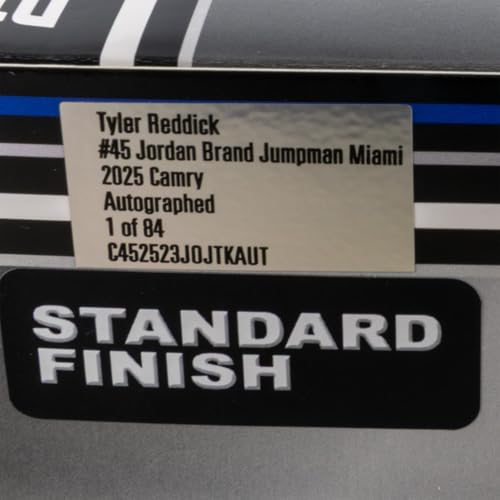 Lionel Racing Tyler Reddick Autographed 2025 Jordan Brand Jump Man Standard ARC Diecast Car 1:24 Scale