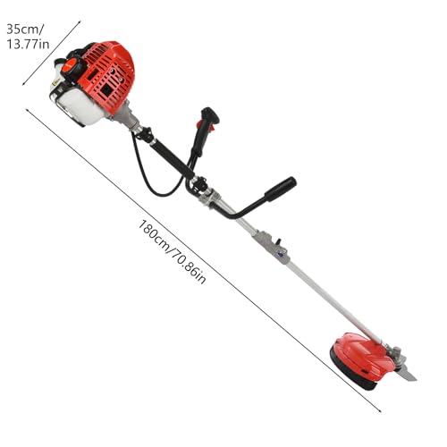 2026 New Gas Weed Eater 52cc 2-Stroke 2 in 1 Multi-Functional Petrol Hedge Trimmer， Weed Wacker String Trimmer Brush Cutter Complete Accessories，Gas Powered Weed Eater for Grass and Bush