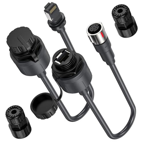 XLTTYWL Starlink Performance Gen 3 Ethernet Adapter, Starlink Performance Gen 3 Cable Extension to RJ45 Coupler Waterproof (Performance Gen 3&Standard Gen 3 Ethernet Adapter)