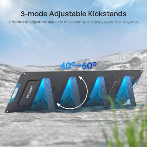 Renogy 200W Portable Solar Panel, IP65 Waterproof Foldable Solar Panel Power Backup, Solar Charger for Power Station RV Camping Off Grid