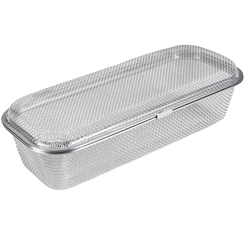 Dishwasher Basket, Basket for Dishwasher, Stainless Steel Dishwasher Silverware Basket, Replacement Dishwasher Accessories Rectangular Mesh Drain Dishwasher Basket for Small Items Kitchen (Large)