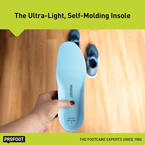 PROFOOT Original Miracle Insoles for Women (Sizes 6-10) – Self-Molding Ultra Light Memory Foam Shoe Inserts for Comfort & Support