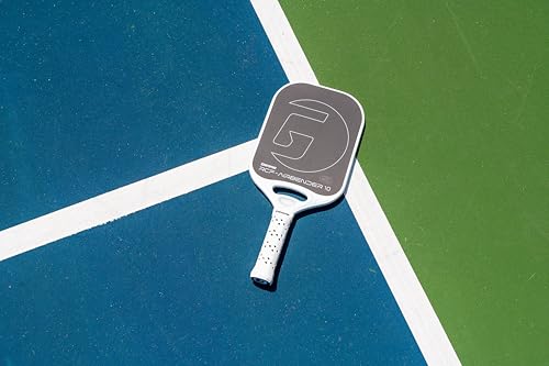 Gamma Airbender Carbon Fiber Pickleball Paddle with Customizable Handle Weight System and Aerodynamic Open Throat with Shock Absorbing Gel Insert 10 MM