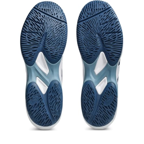 ASICS Men's Game FlyteFoam Pickleball Shoes, 9, White/Twilight Blue